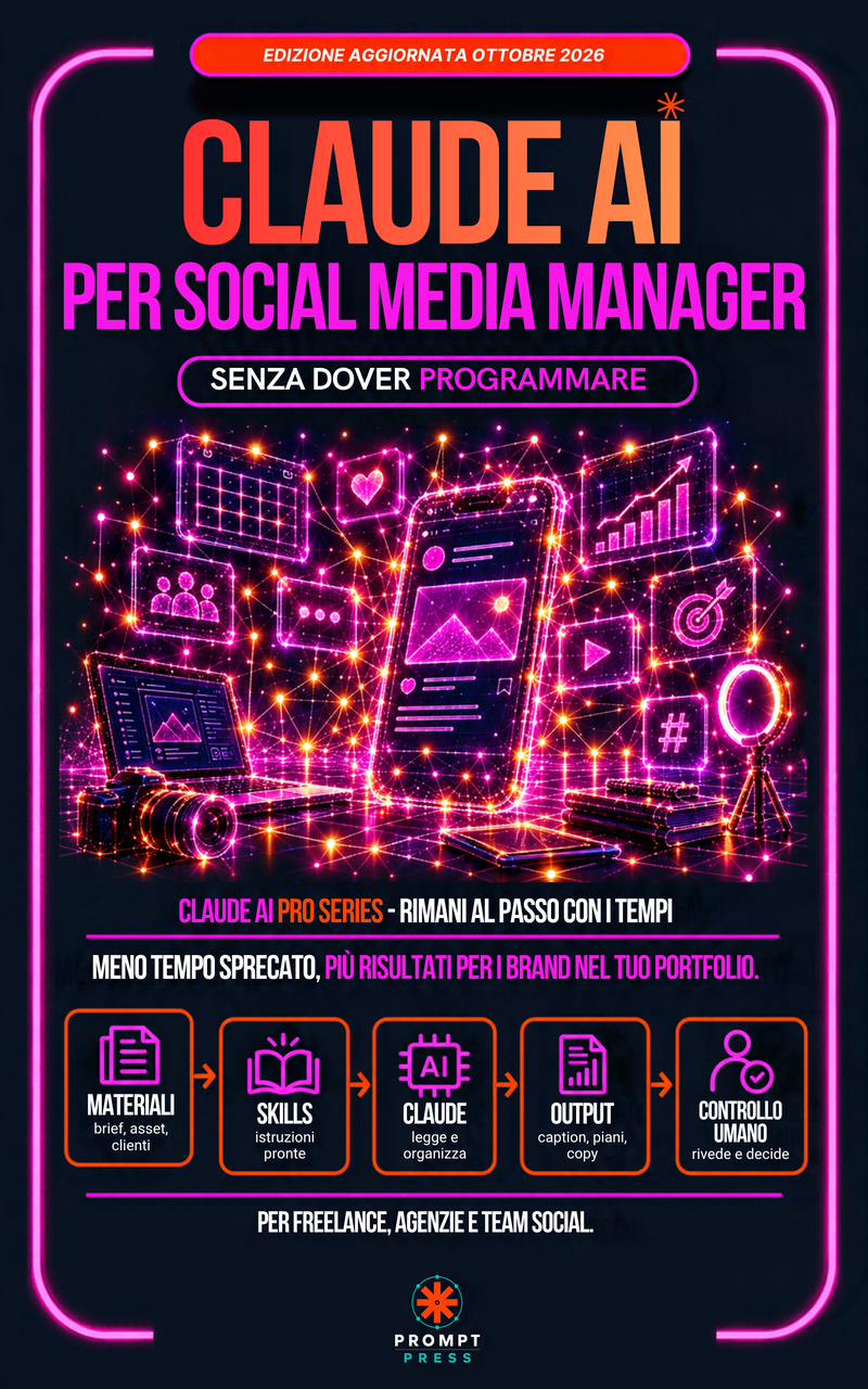 Copertina di Claude AI per Social Media Manager